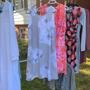 Calvin Klein Floral Sleeveless Dress Size 8.